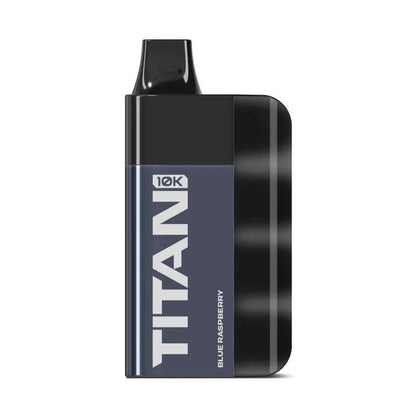 Titan 10K Disposable Vape Pod Kit Blue Berry Raspberry, Device, Front