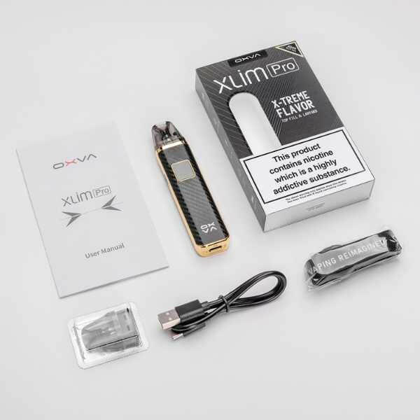 Oxva Xlim Pro Vape Kit Content, Content, Front